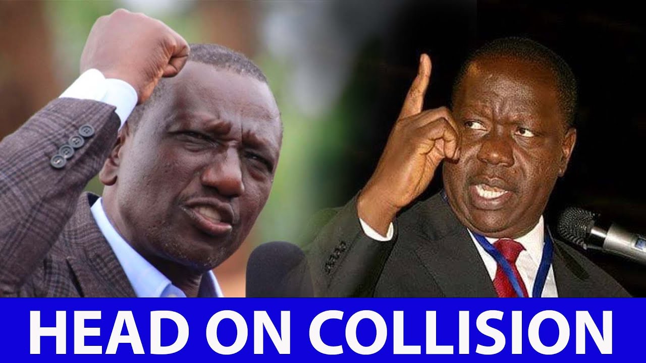 BREAKING: Shaking Ruto faces Matiang'i head on in Kisumu 