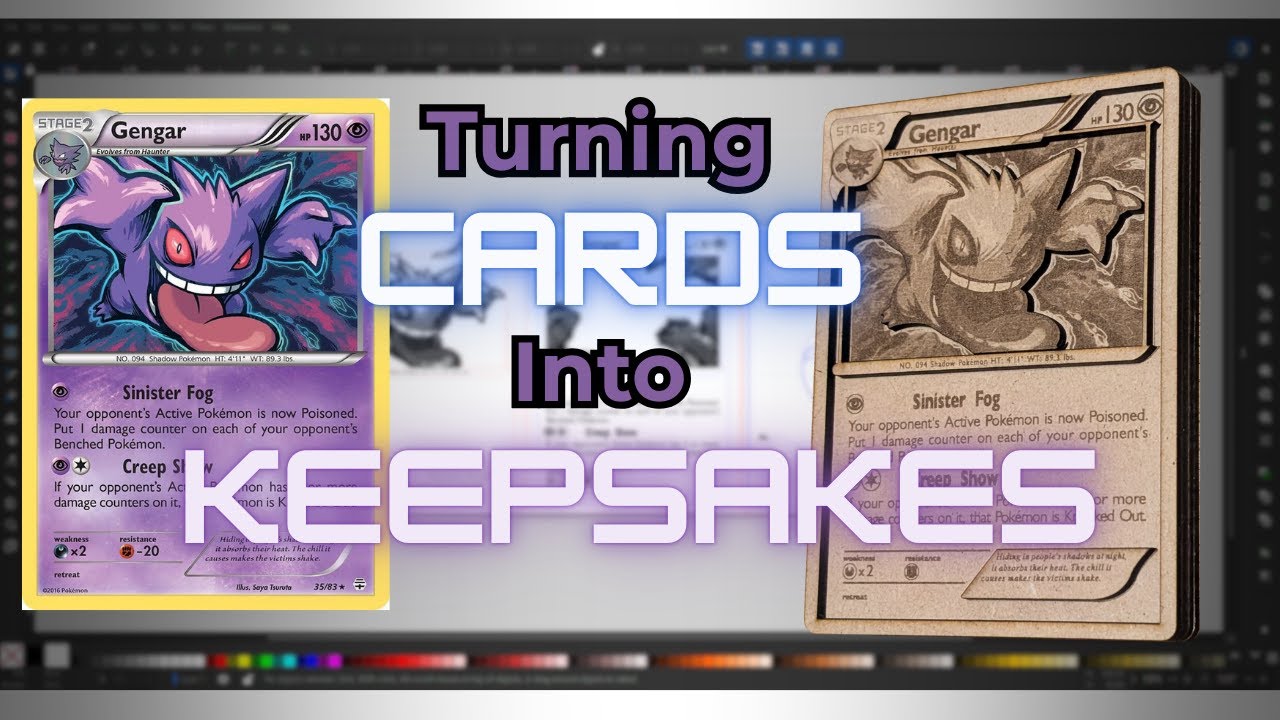 Behind the Build: Wooden Gengar Pokémon Card | Handmade Keepsake