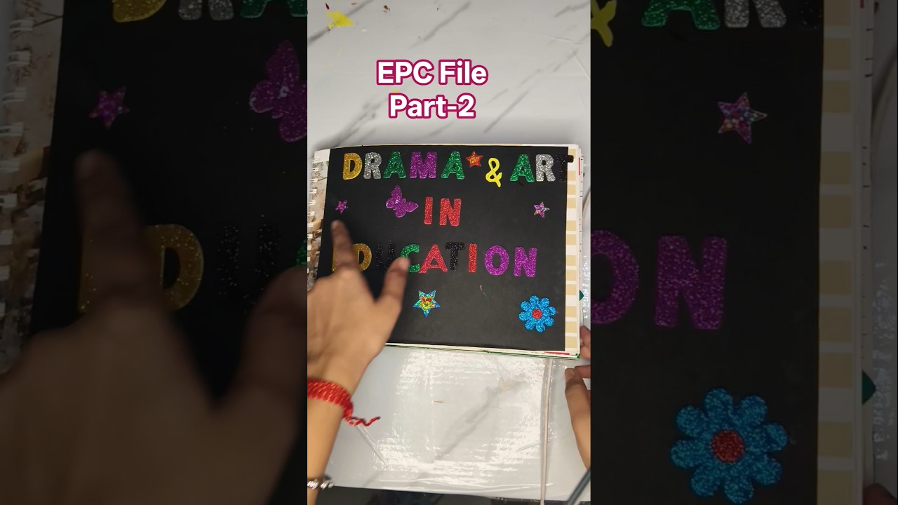 EPC 2file drama and art in education bed second sem #paperii #diy #artscraft #craft #papercrafter