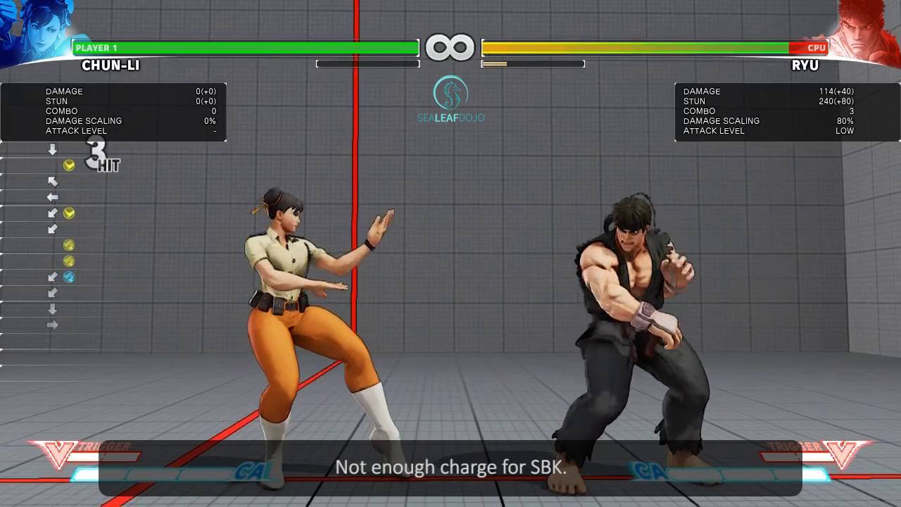 SFV: Chun-Li SBK (M) Combo Tutorial