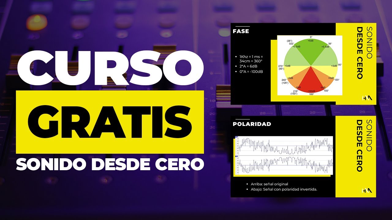 #1 CURSO GRATIS (Sonido Desde Cero): FUNDAMENTOS (sonido, fase, polaridad, acústica)