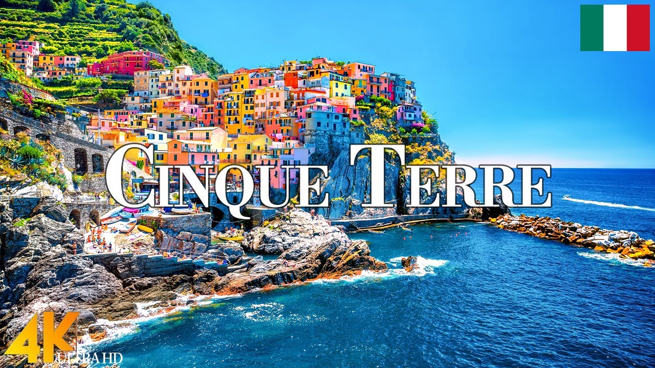 Cinque Terre, Italy 4K Ultra HD • Stunning Footage, Scenic Relaxation Film with Calming Music.