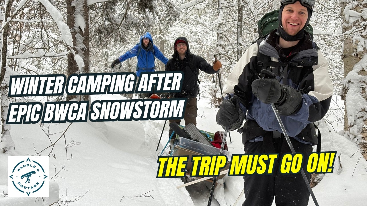 Winter Camping in the Boundary Waters Following Epic Snowstorm