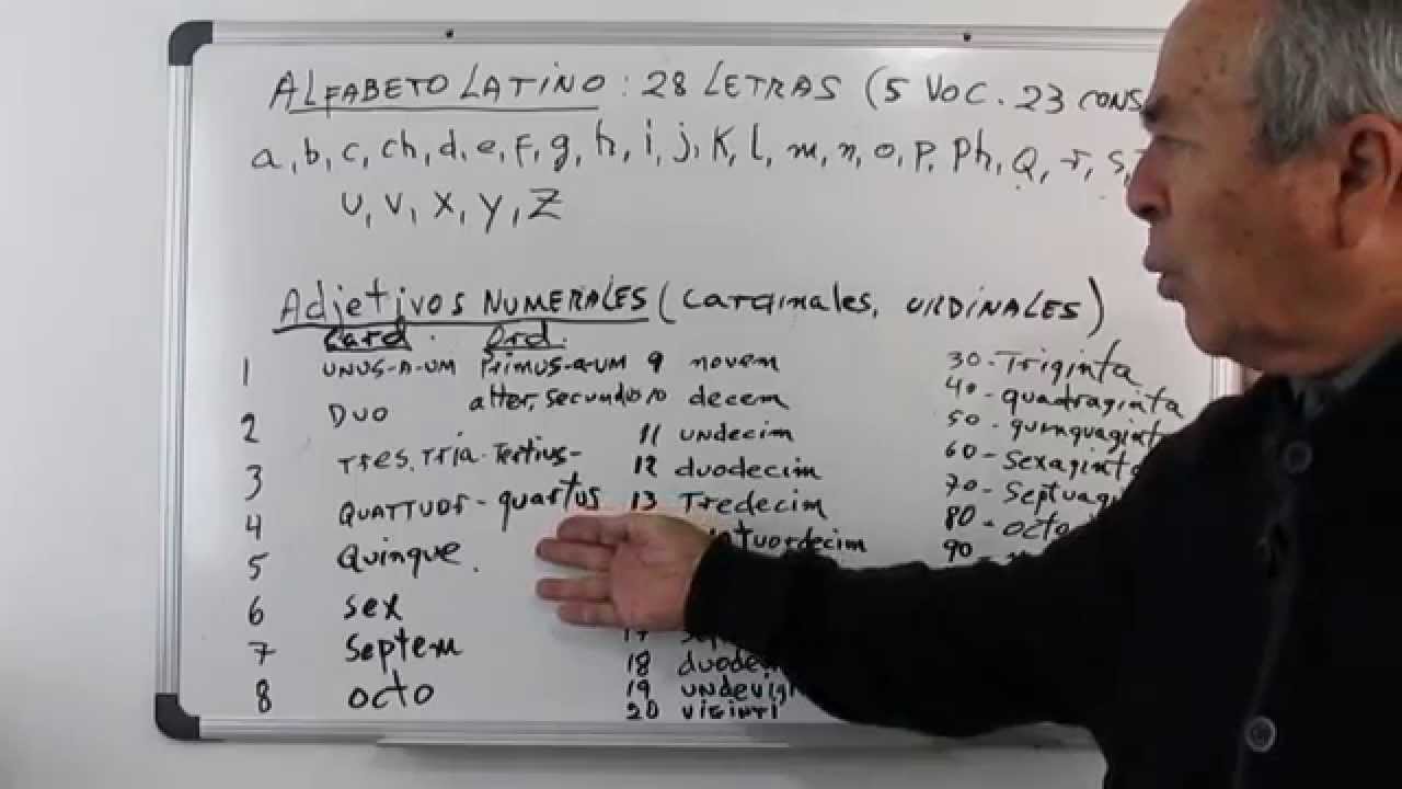 8ª sesión latin - Adjetivos numerales: cardinales y ordinales