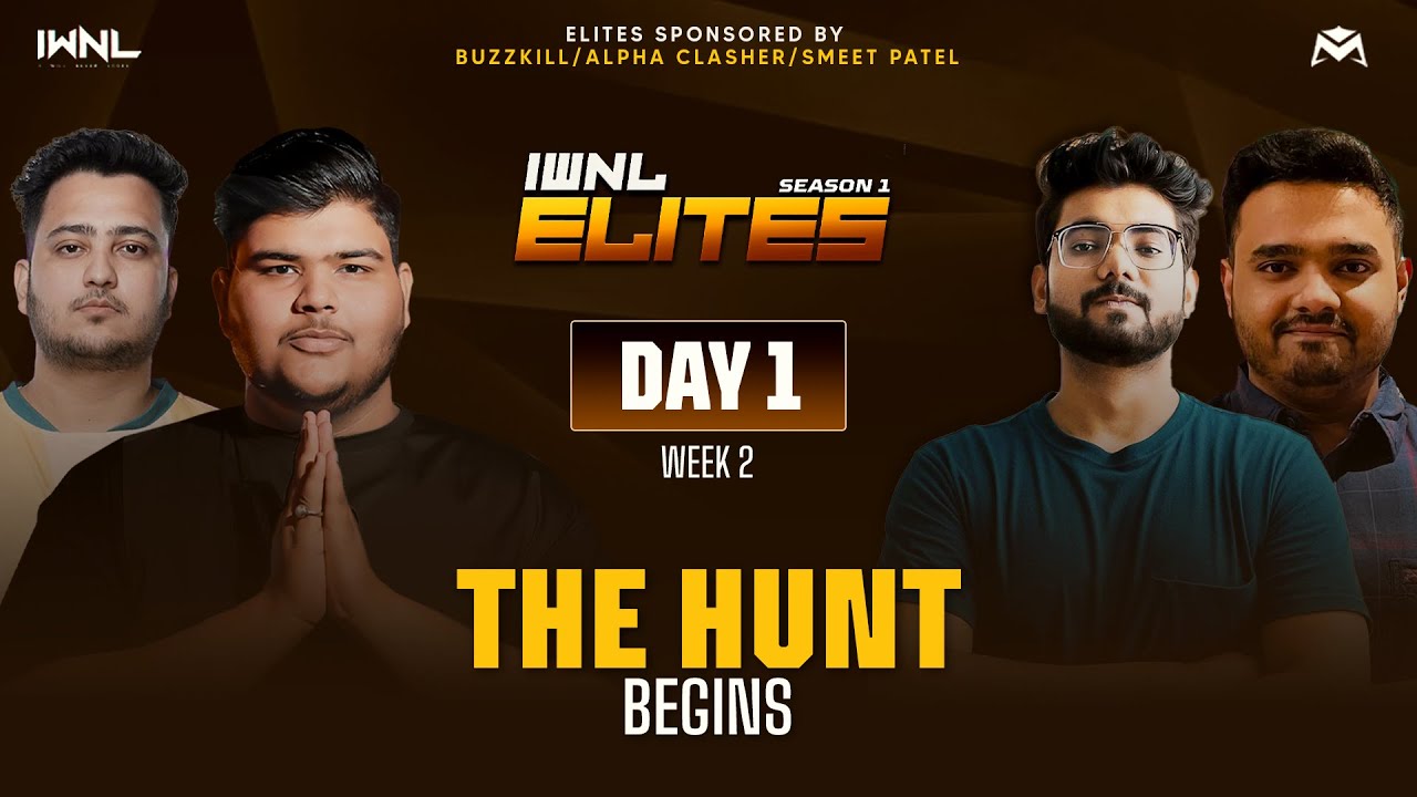 IWNL ELITES DAY 1 WITH TEAM ALPHA CLASHER | BGMI LIVE GODSBOYIWNL