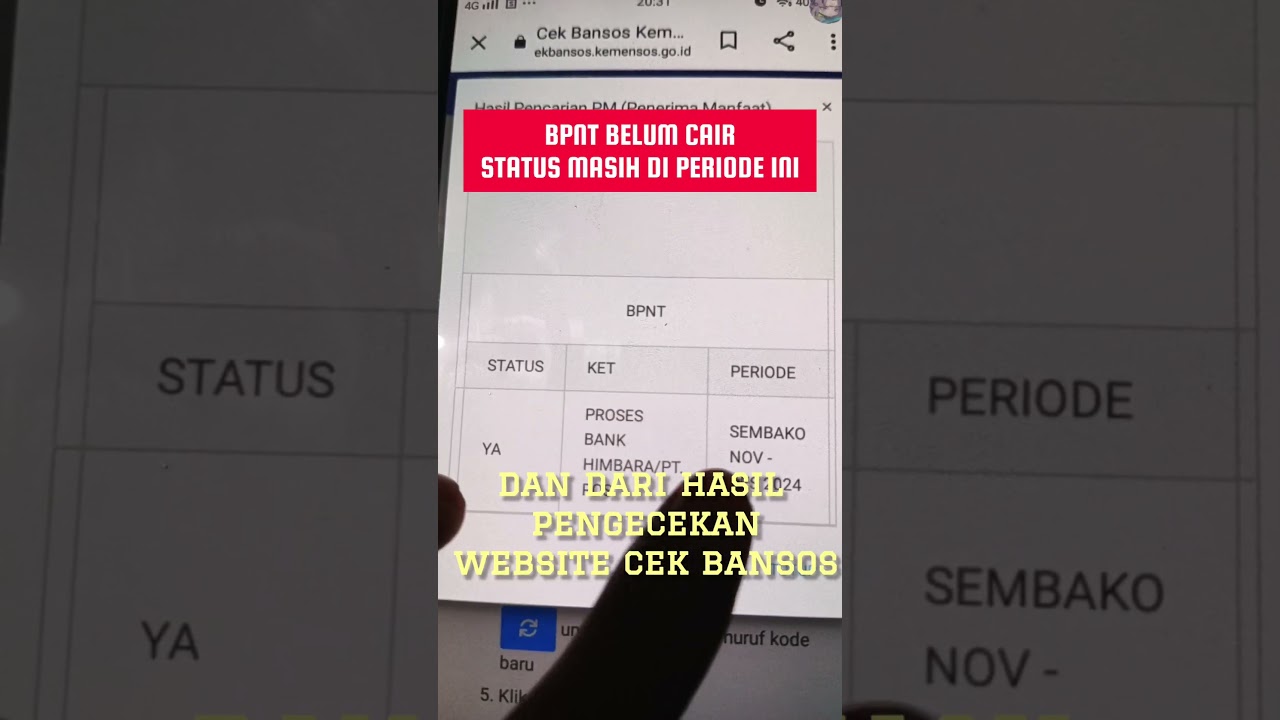 BPNT belum cair?? Ternyata keterangan di cek bansos masih periode lama #infopkhhariini #bpntcair