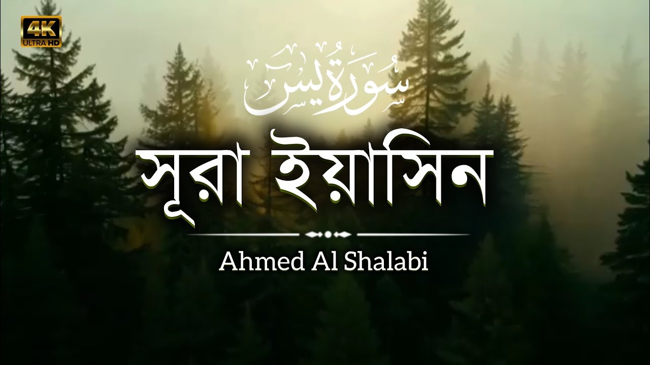 সূরা ইয়াসিন ┇ Surah Yaseen ┇ Recited by: Ahmed AL Shalabi ‍‌‌‌‌┇ (سورة يس)