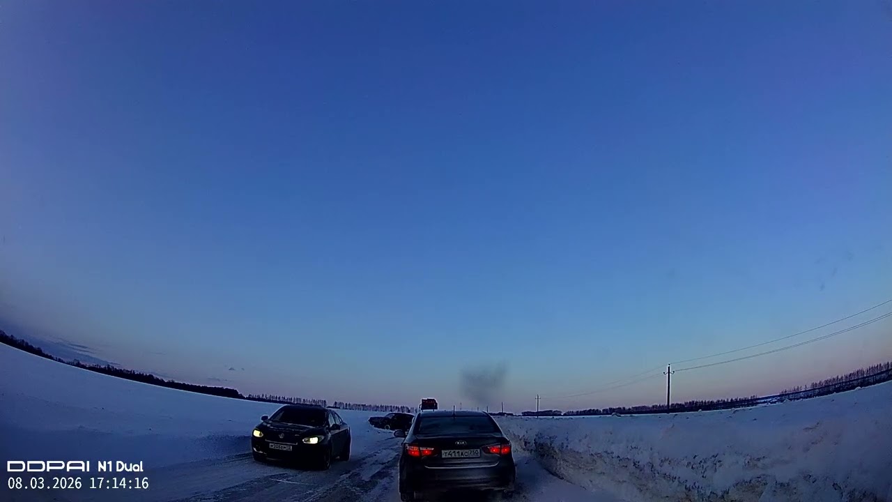 ДТП 08.03.2026 между сёлами Латышовка и Кадошкино. Слава богу все живы!