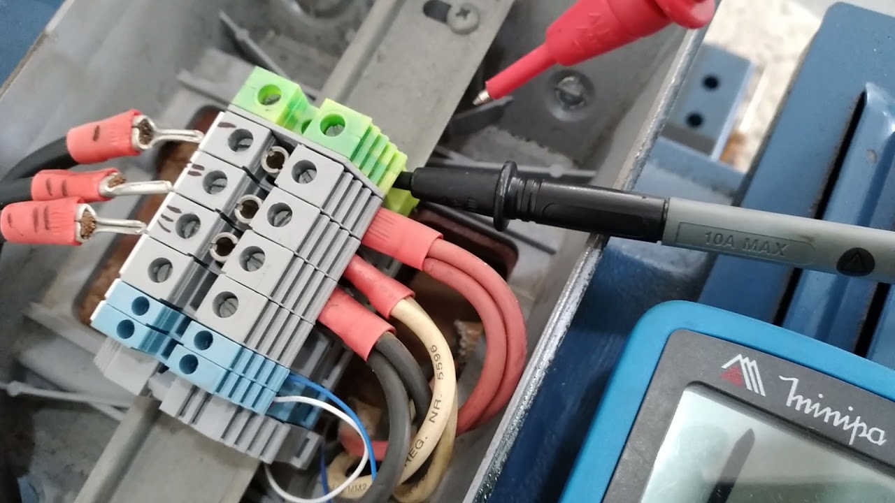 TESTE DE ISOLAÇÃO MOTOR TRIFÁSICO COM MULTIMETRO
