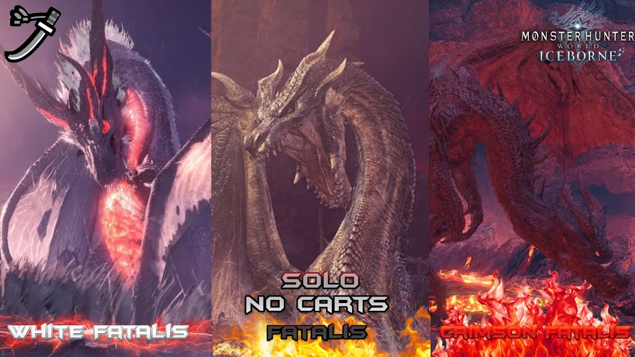Monster Hunter: World - Beating the Three Fatalis Solo! No Carts!