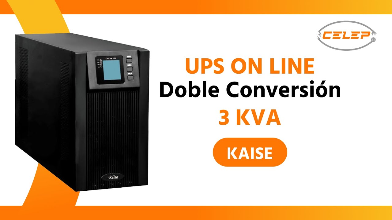 UPS On line de Doble Conversión de 3 kva, Marca Kaise