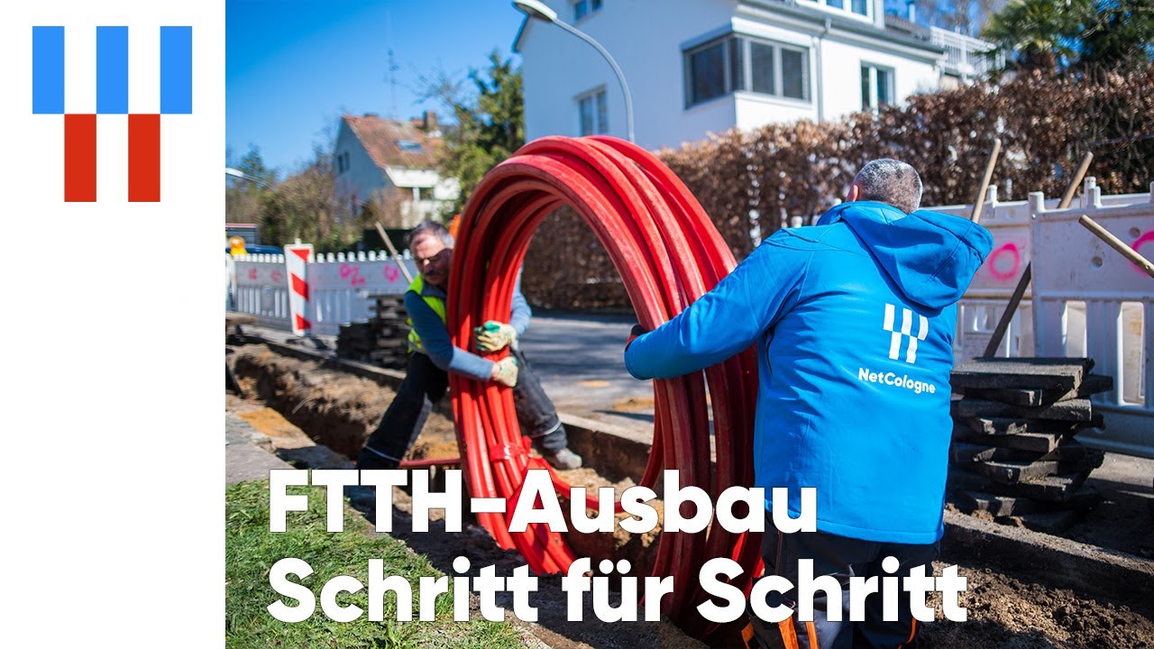 NetCologne | FttH &ndash; Glasfaserausbau Schritt f&uuml;r Schritt