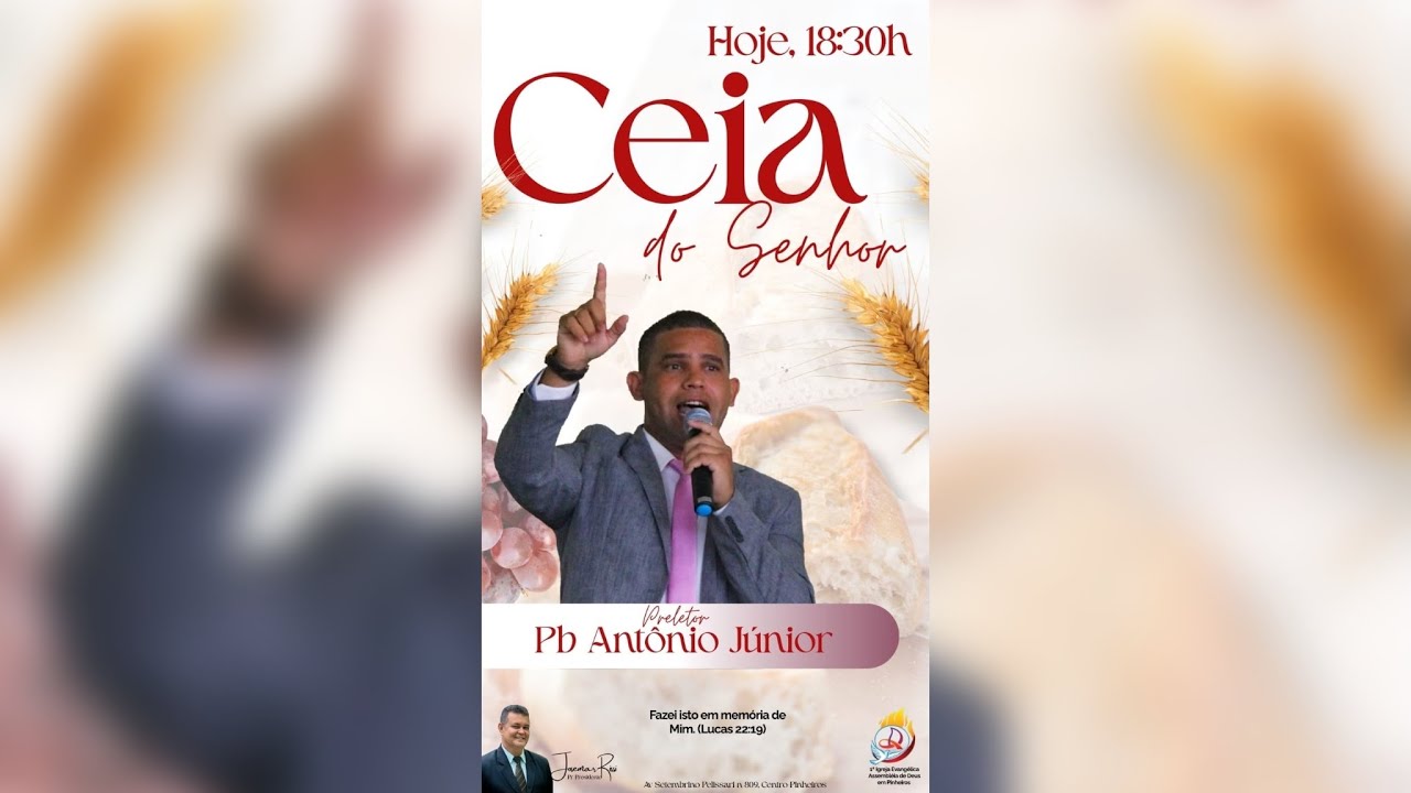 Culto AO VIVO🔴 - 1ª IEAD PINHEIROS | Ceia do Senhor - 14.02.26