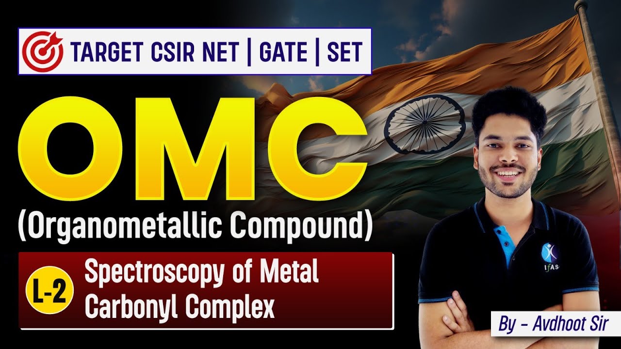 Spectroscopy Of Metal Carbonyl Complex | OMC | Organometallic Compound | CSIR NET Dec 2024 | IFAS