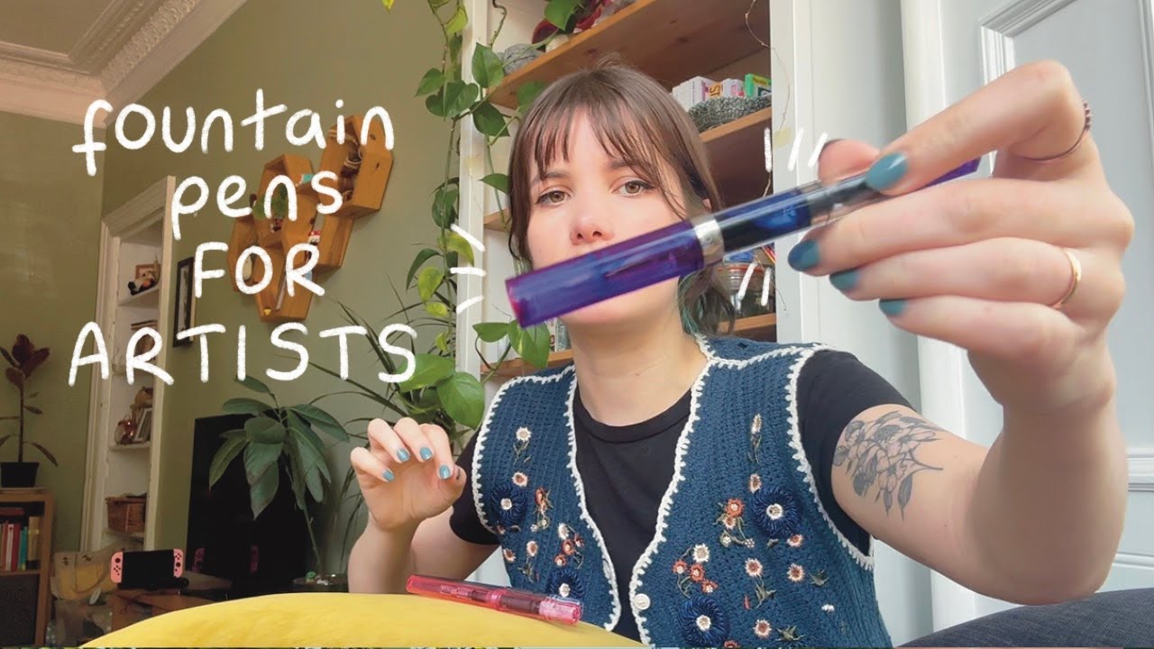 my fountain pen collection, and why I like them for illustration