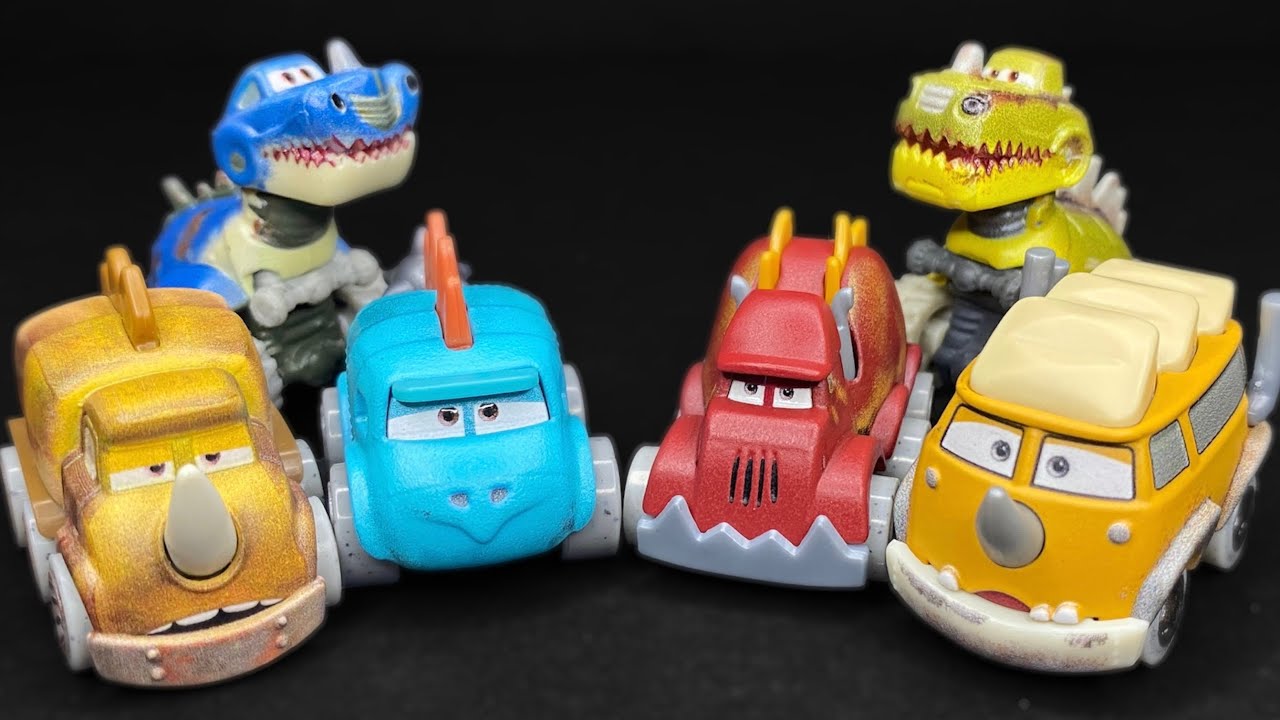 Mattel Dino Egg Cruisers Showcase Mini Racers! Westfalanapus, Quadratorquosaur, and More