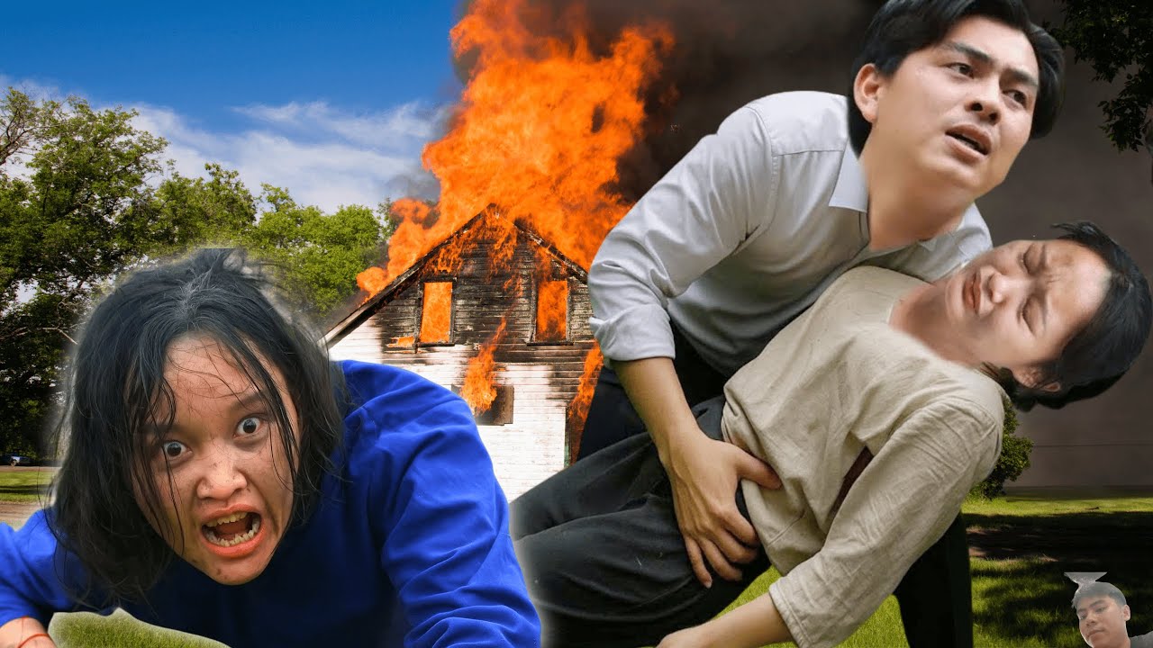 James rescues Diep from the sudden fire. The two hug each other in tears | Ly Tu Diep Review68