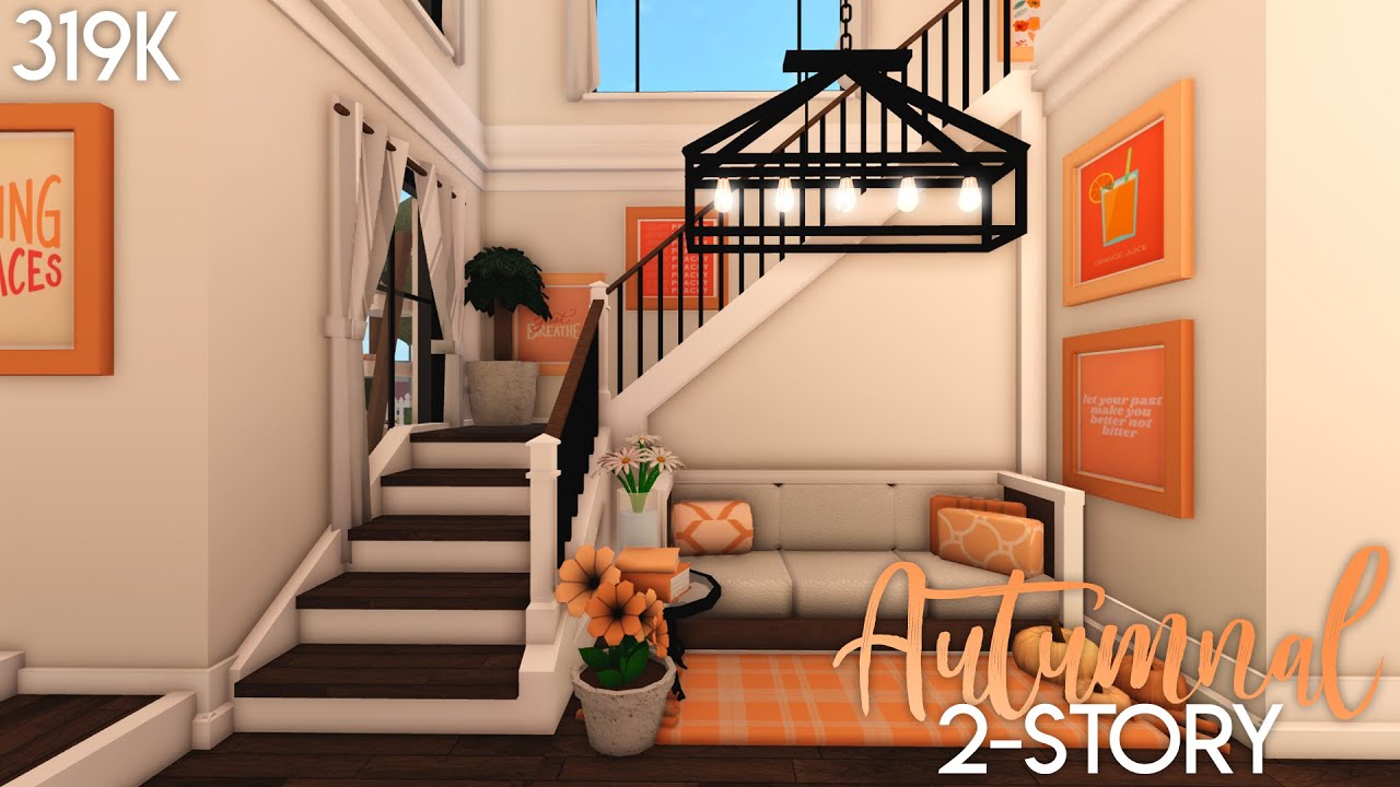 Roblox Bloxburg - 2-story Autumnal Family Home 319k - House Build