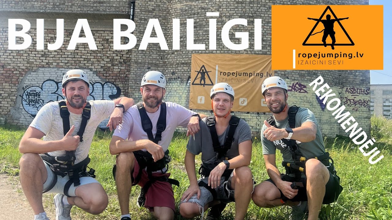 MĒS TO IZDARĪJĀM! PIEZĪVOJUMS PIE ROPEJUMPING