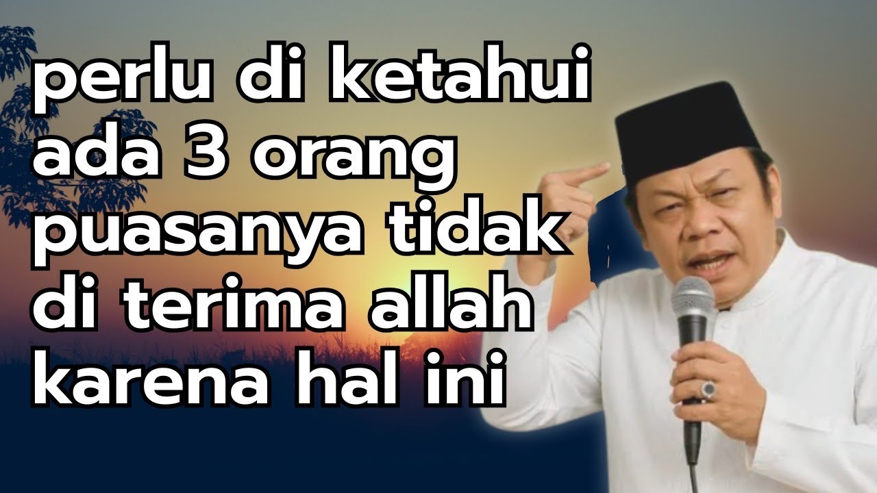 TAUSIYAH KH ZAINUDDIN MZ || ADA 3 ORANG PUASANYA TIDAK DI TERIMA ALLAH KATENA HAL INI