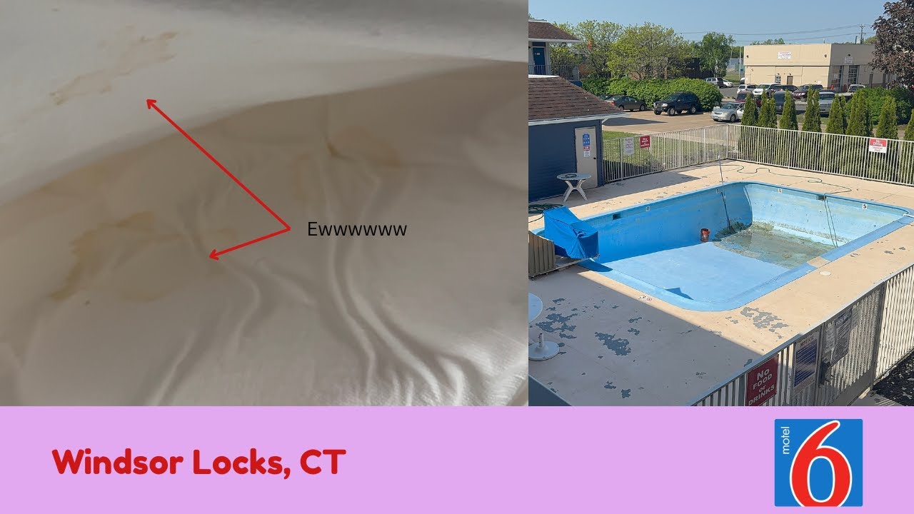 HOTEL REVIEW:  Mystery Stains at the Motel 6- Windsor Locks, CT, USA