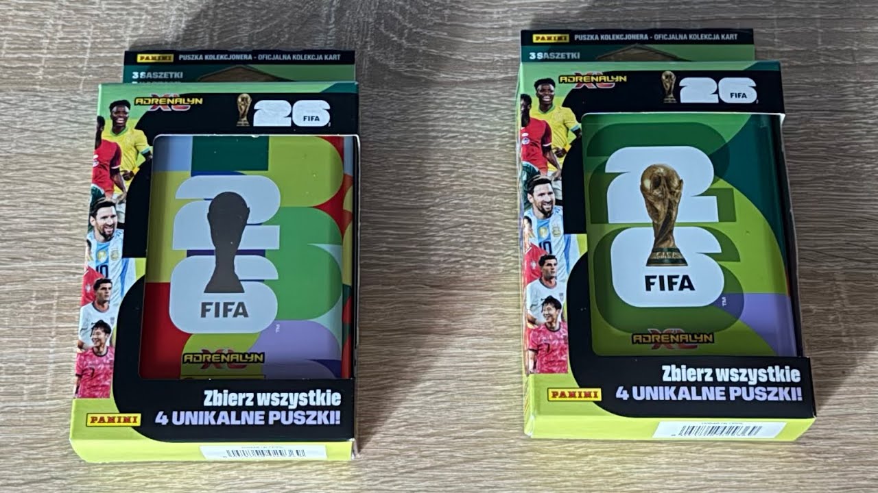 PANINI FIFA WOLD CUP 2026 OTWIERAM DWIE MAŁE PUSZKI MAMY NOWE KARTY LIMITOWANE JAKIE ? 