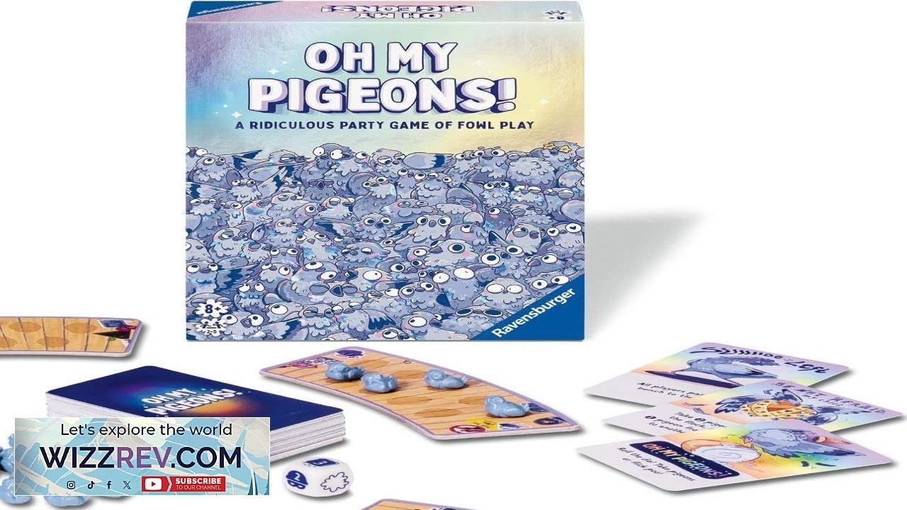 Ravensburger Oh My Pigeons! Забавная семейная игра для вечеринок для детей от 8 лет.