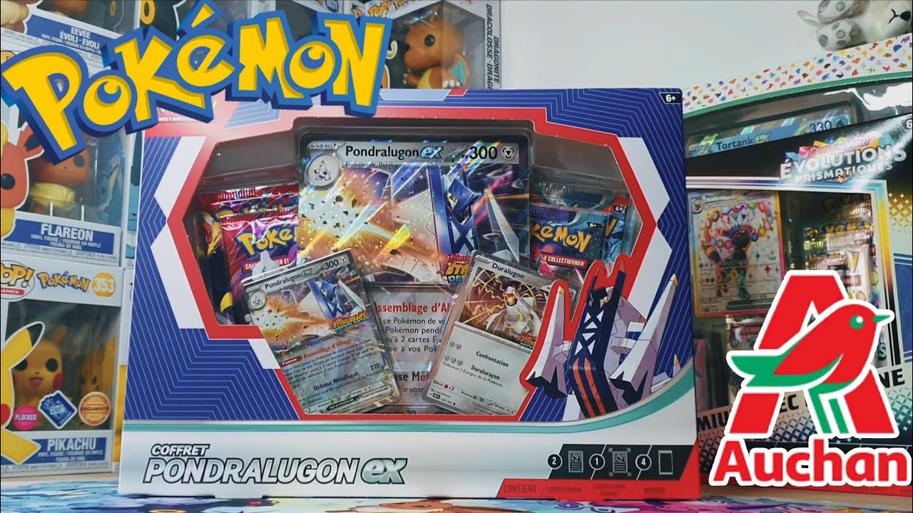 Coffret Pokémon Exclusif Auchan ! Pondralugon EX !