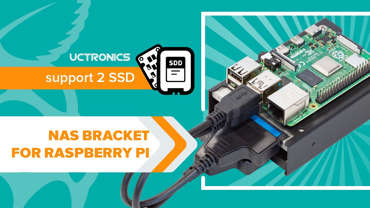 Raspberry Pi 4 SATA SSD/HDD Case (2.5&rdquo; x 2)
