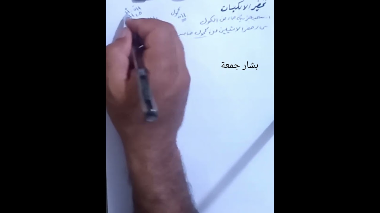 الرابع العلمي/العضوية/تحضير الالكينات بواسطة سحب جزيئة ماء من الكحول.