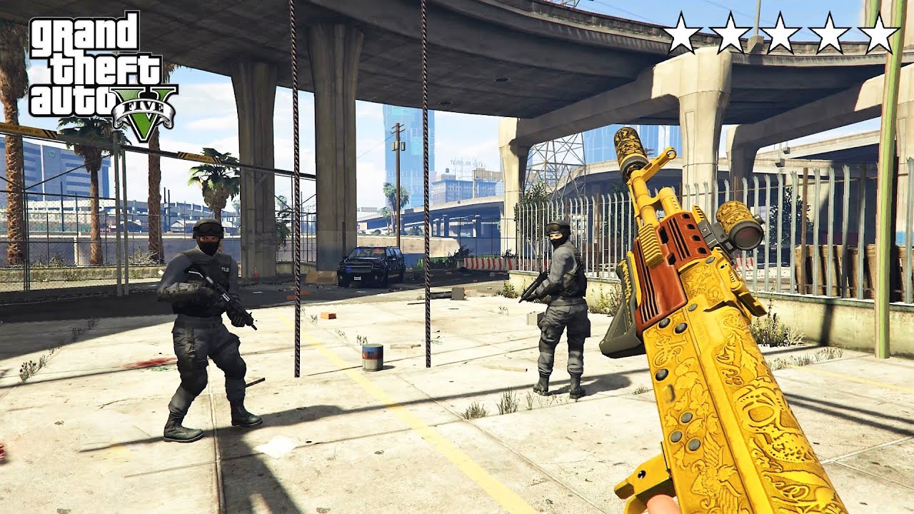 GTA 6 - Trevor’s FIRST PERSON FIVE STAR COP BATTLE (GTA V Funny Moments)