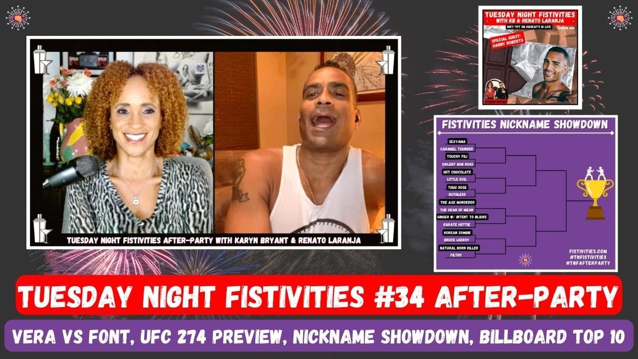 Tuesday Night Fistivities 34 After-Party: Karyn & Renato Preview UFC 274 & Debate MMA Nicknames!