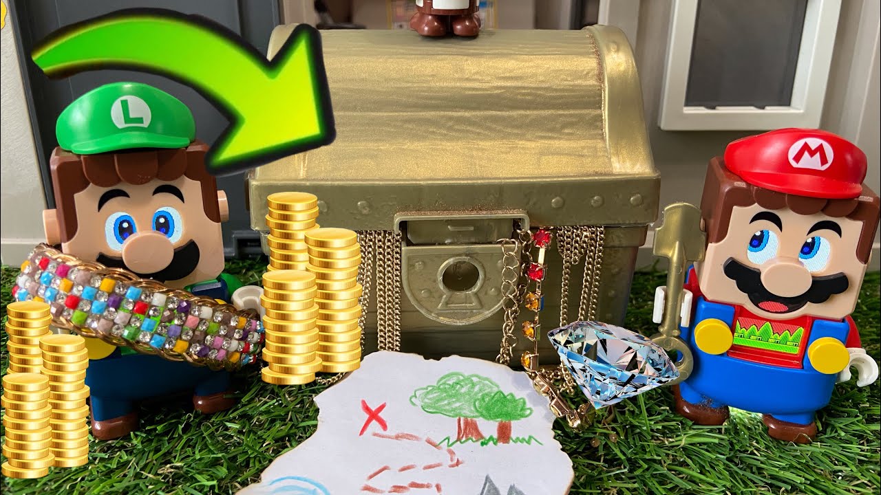 LEGO Mario and Luigi finds a TREASURE!!😱 part 1.//Mario y Luigi encuentran el tesoro !!