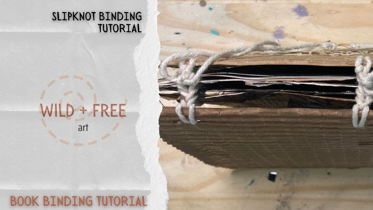 Slipknot Book Binding Tutorial | Single Sheet No Sew Binding