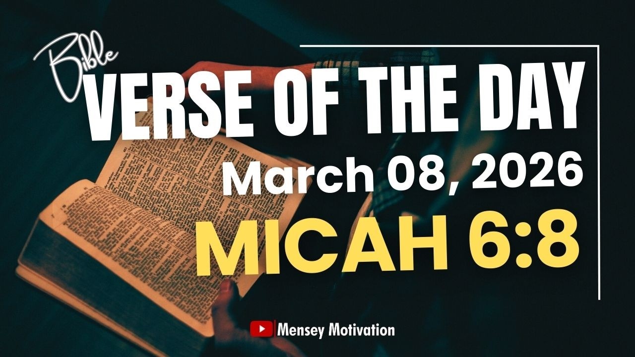 Verse of the Day | Micah 6:8 ESV | March 08, 2026