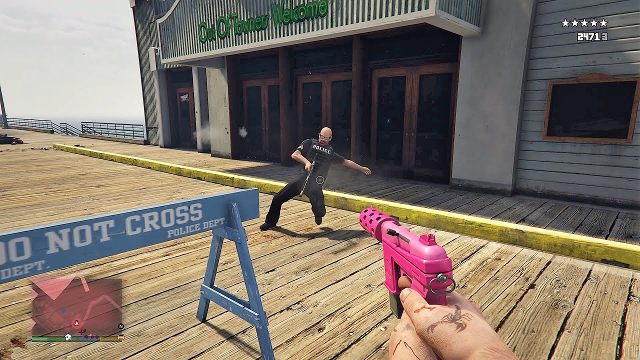 GTA 5 - Trevor’s First Person Five Star Rampage