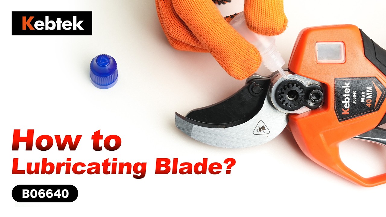 How to Lubricate Blade for Kebtek B06640 40MM Electric Pruner? #B06640 #kebtek #pruning #lubricate