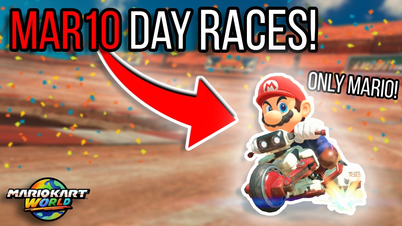 Celebrating MAR10 Day in Mario Kart World! (Playing Mario only?!)