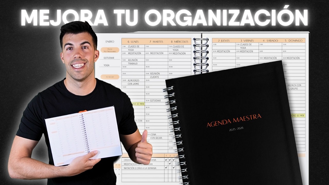 CÓMO SER MÁS ORGANIZADO (agenda maestra 2025-2026)