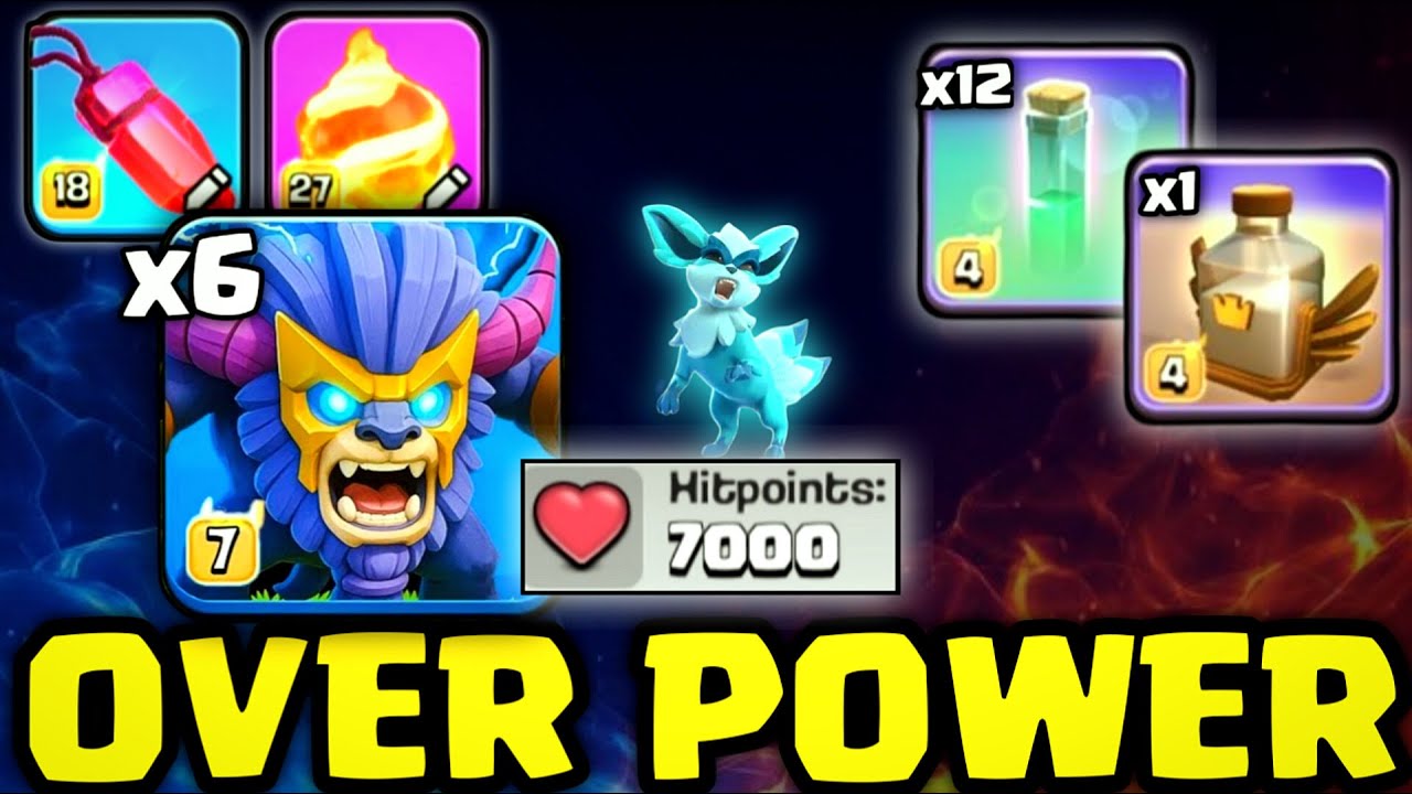 Super yeti Spam attack | Fireball with 12 invisible spell with Revive spell th17 attack strategy