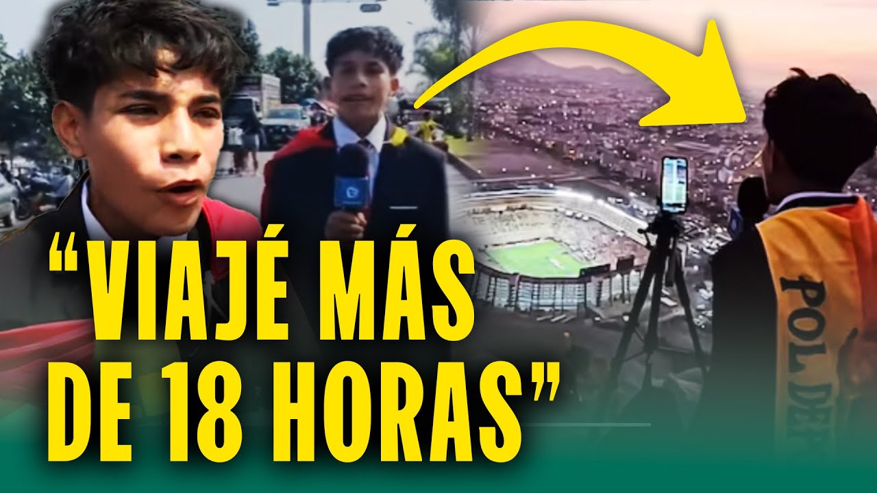 Niño narró la final de la Libertadores desde un cerro en Perú: La historia de 'Pol Deportes'