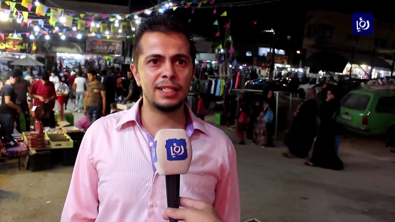 حركة تسوق نشطة في مدينة الرمثا استعداداً لعيد الفطر (3/6/2019)