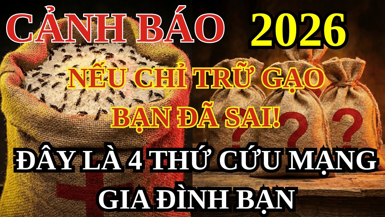 CẢNH BÁO 2026: Đừng Chỉ Trữ Gạo – 4 Thứ Quyết Định Ai Sống, Ai Gục Trong 72 Giờ Đầu