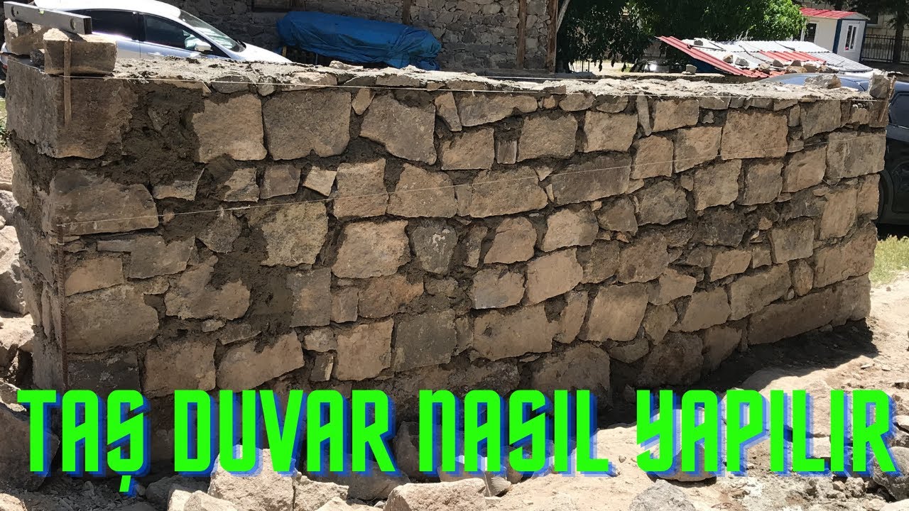 Taş Duvar Nasıl Yapılır | How to make a stone wall