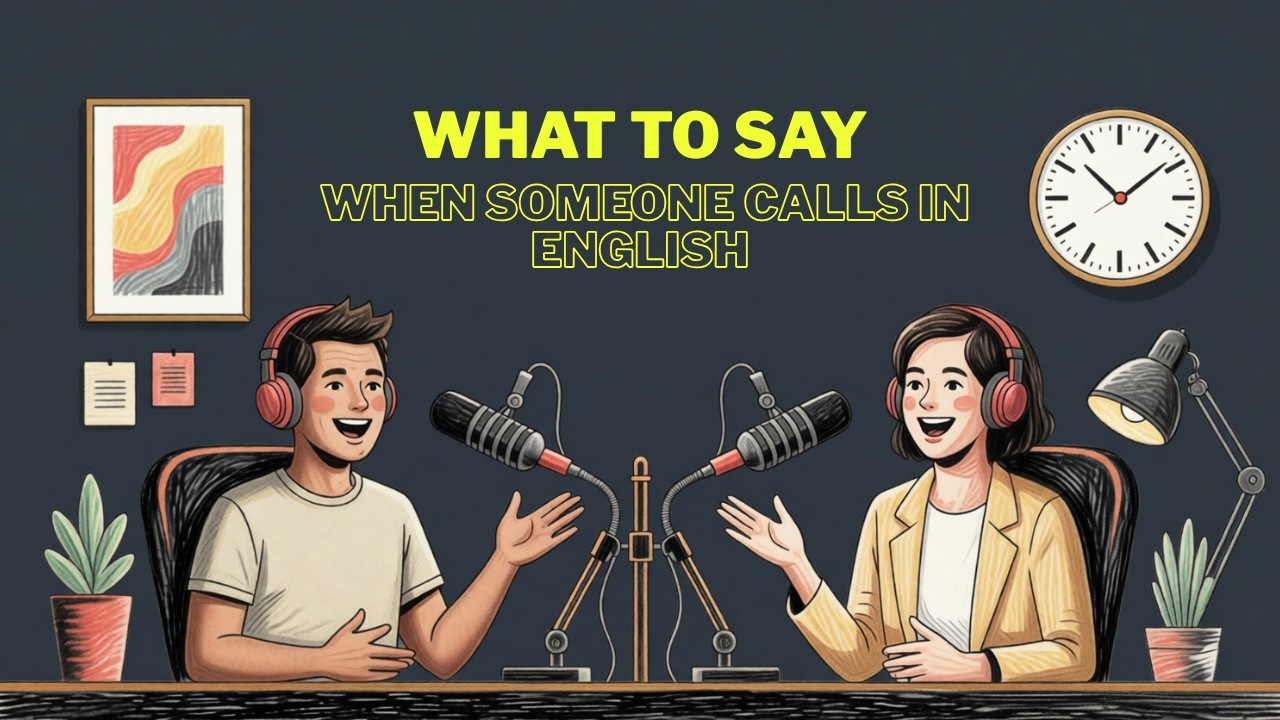 What to Say When Someone Calls in English | Smart Easy English
