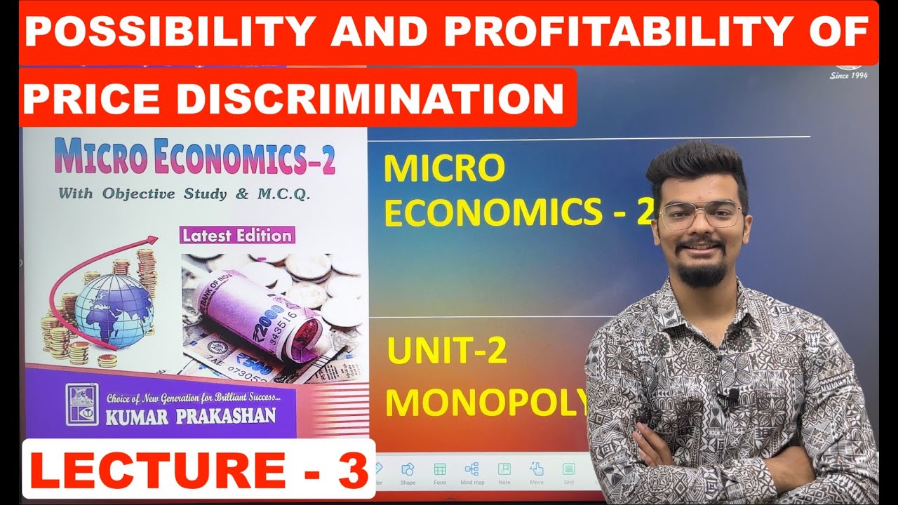 Possibility and Profitability of Price Discrimination | Economics | Bcom sem 2 | UGT