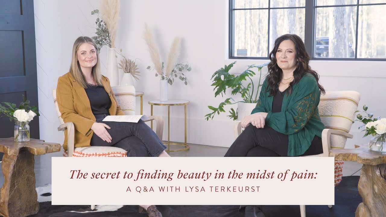 The secret to finding beauty in the midst of pain: A Q&A with Lysa TerKeurst