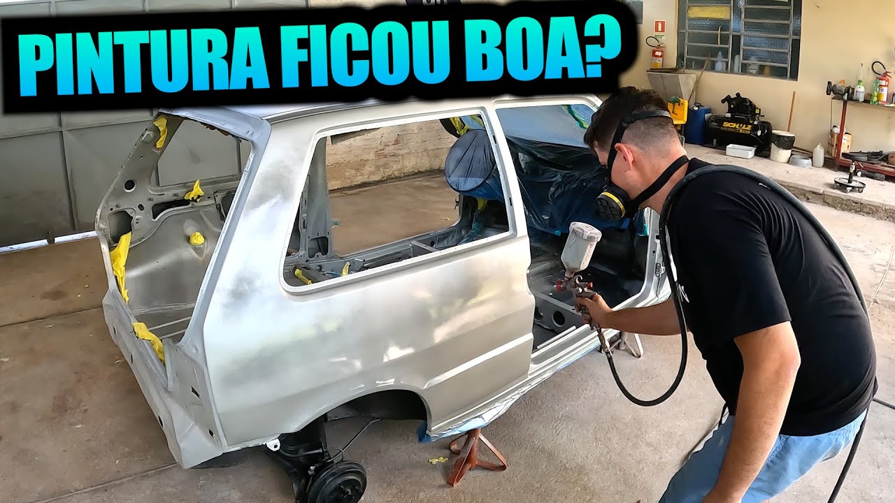 PINTAMOS O CARRO EM CASA! REFORMA DO UNO 1.5 R EPISÓDIO 10