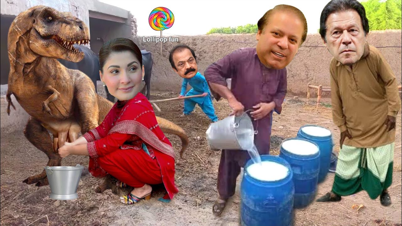 milk dudh pani wala dinosaur ka in imran khan maryam nawaz sharif funny