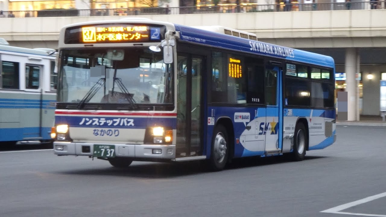 【3DFHD】水戸駅北口バスターミナルに集うバス達('15.10.15夕～夜)